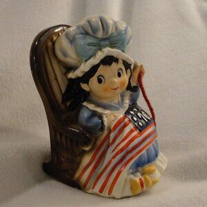 𝅺vintage Betsy Ross Fred Roberts Company Music Box